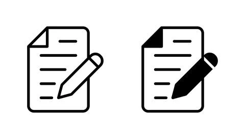 Note icon vector. notepad sign and symbol Stock Illustration