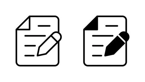 Note icon vector. notepad sign and symbol Illustrazione stock