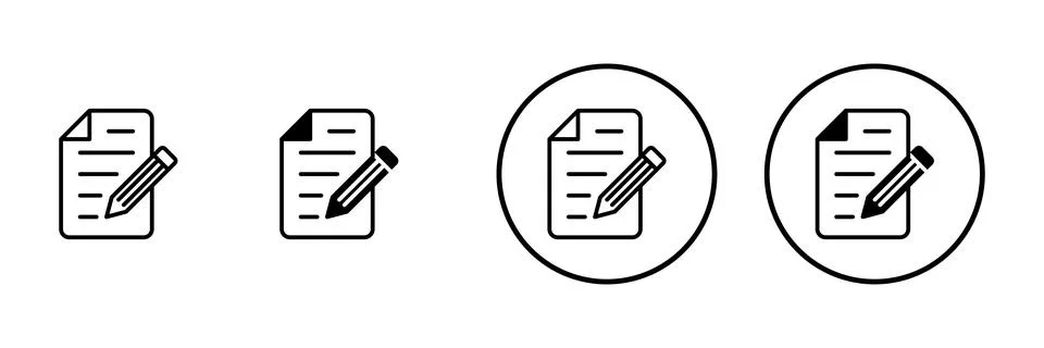 Note icon vector. notepad sign and symbol Illustrazione stock