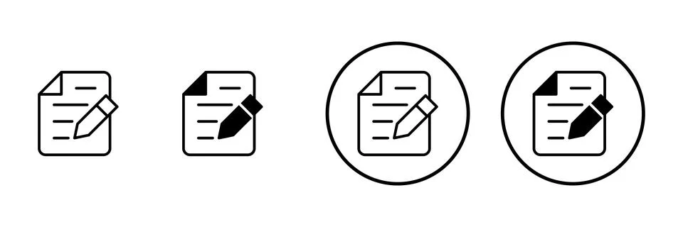 Note icon vector. notepad sign and symbol Stock Illustration