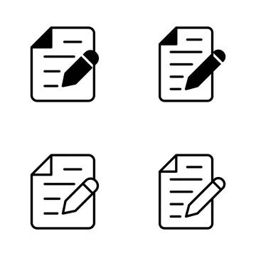 Note icon vector. notepad sign and symbol Illustrazione stock