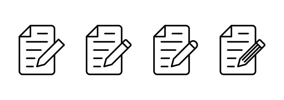 Note icon vector. notepad sign and symbol Stock Illustration