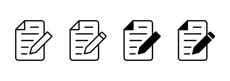 Note icon vector. notepad sign and symbol Stock Illustration