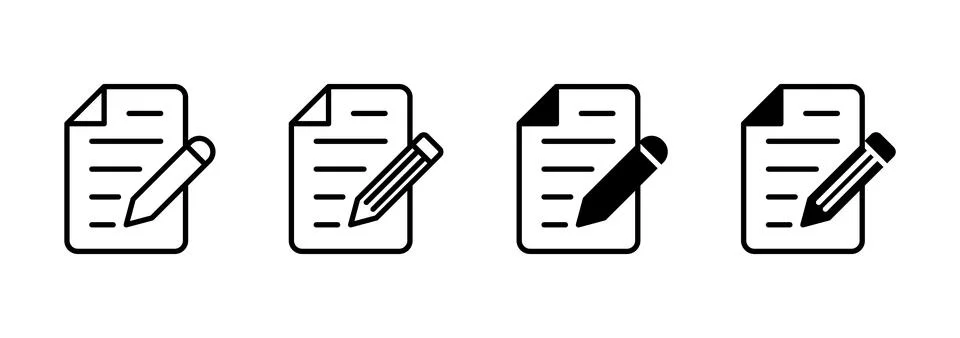 Note icon vector. notepad sign and symbol Stock Illustration