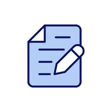 Note icon vector. notepad sign and symbol Stock Illustration