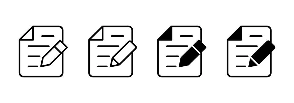 Note icon vector. notepad sign and symbol Stock Illustration