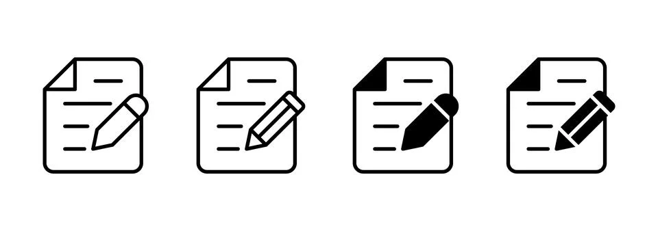 Note icon vector. notepad sign and symbol Stock Illustration