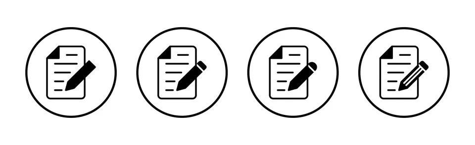 Note icon vector. notepad sign and symbol Stock Illustration