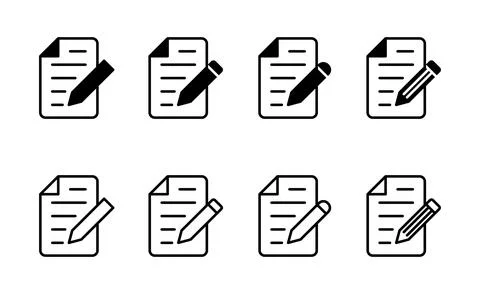 Note icon vector. notepad sign and symbol Stock Illustration