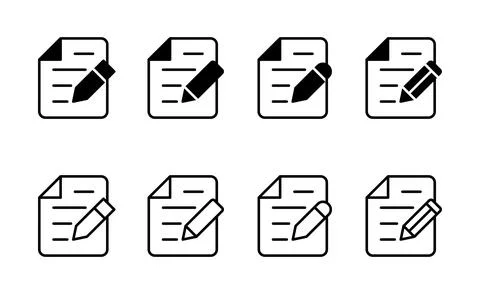 Note icon vector. notepad sign and symbol Stock Illustration