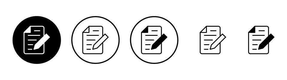 Note icon vector. notepad sign and symbol Stock Illustration