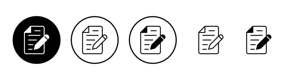 Note icon vector. notepad sign and symbol Stock Illustration