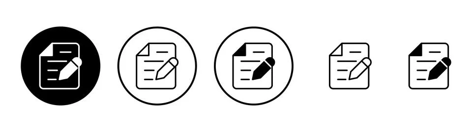 Note icon vector. notepad sign and symbol Stock Illustration