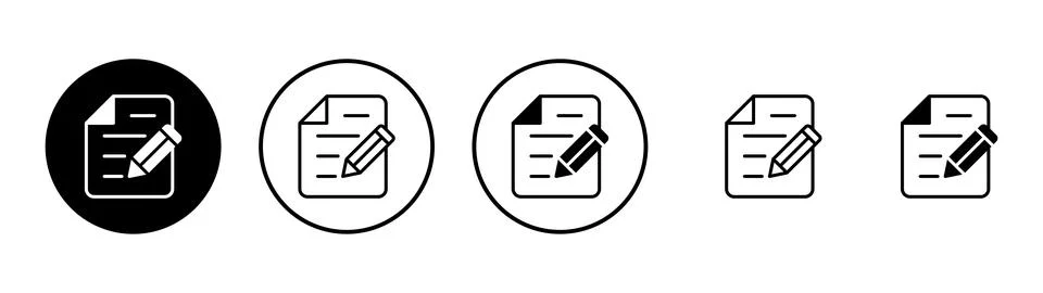 Note icon vector. notepad sign and symbol Stock Illustration