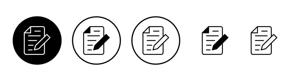 Note icon vector. notepad sign and symbol Stock Illustration