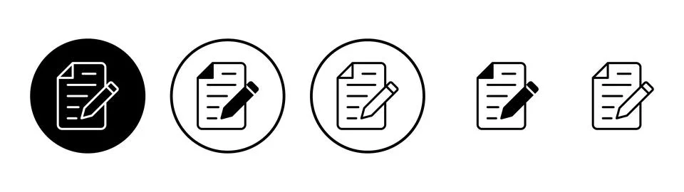 Note icon vector. notepad sign and symbol 库存插图