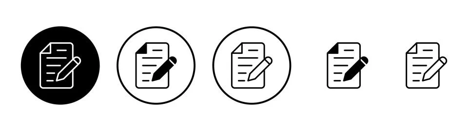 Note icon vector. notepad sign and symbol Stock Illustration