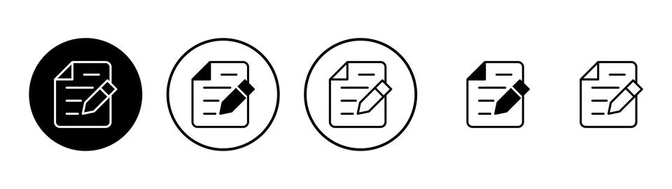 Note icon vector. notepad sign and symbol Stock Illustration
