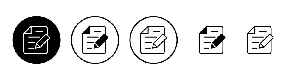 Note icon vector. notepad sign and symbol Stock Illustration