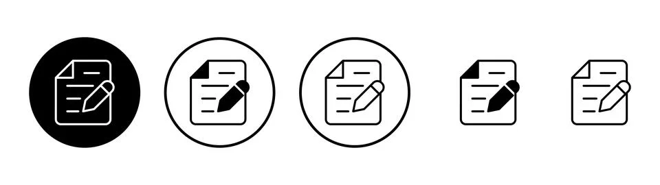 Note icon vector. notepad sign and symbol Stock Illustration