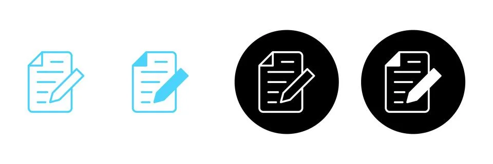Note icon vector. notepad sign and symbol Stock Illustration