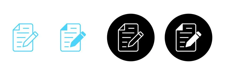 Note icon vector. notepad sign and symbol Stock Illustration