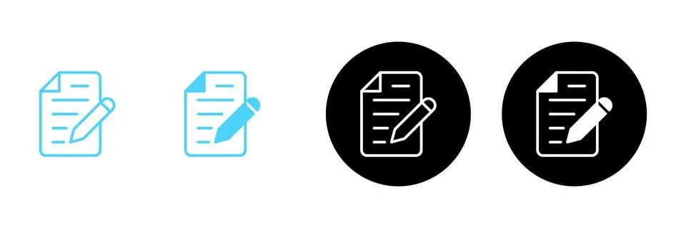 Note icon vector. notepad sign and symbol Stock Illustration