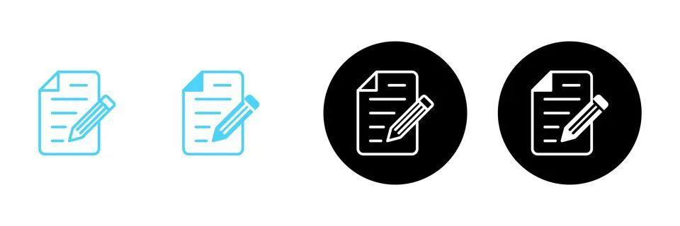 Note icon vector. notepad sign and symbol 库存插图