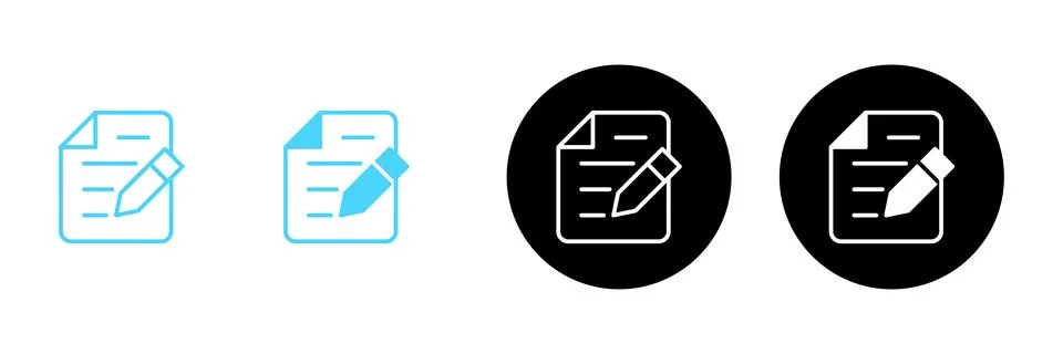 Note icon vector. notepad sign and symbol 库存插图