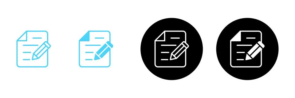 Note icon vector. notepad sign and symbol Ilustración de archivo