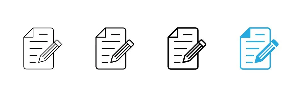 Note icon vector. notepad sign and symbol Stock Illustration