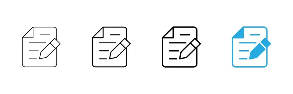 Note icon vector. notepad sign and symbol Stock-Illustration