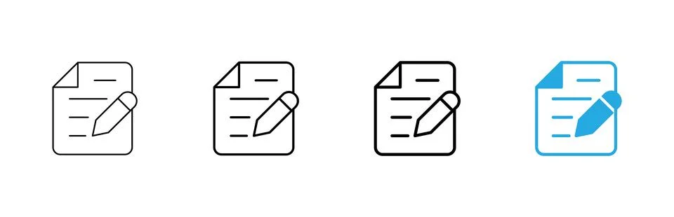 Note icon vector. notepad sign and symbol Stock Illustration