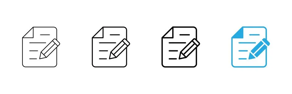 Note icon vector. notepad sign and symbol Иллюстрация