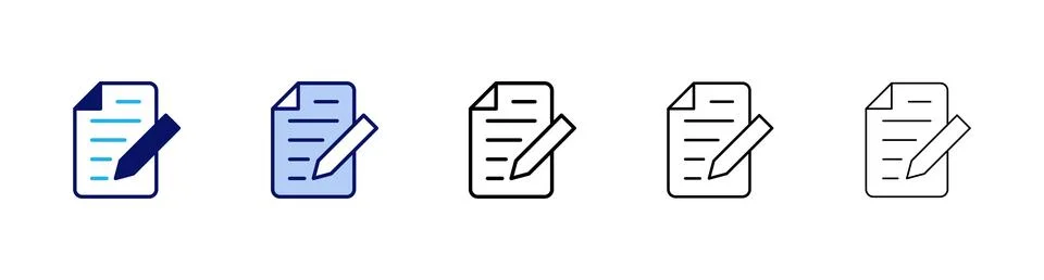 Note icon vector. notepad sign and symbol Stock Illustration