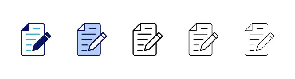 Note icon vector. notepad sign and symbol Stock Illustration
