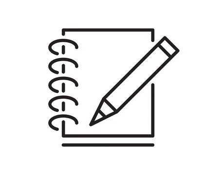 Note icon vector sign. Paper message or document page. Stock Illustration