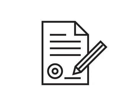 Note icon vector sign. Paper message or document page. Stock Illustration