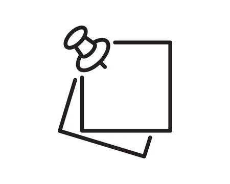 Note icon vector sign. Paper message or document page. Illustrazione stock