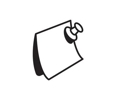 Note icon vector sign. Paper message or document page. Stock Illustration