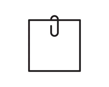 Note icon vector sign. Paper message or document page. Stock Illustration