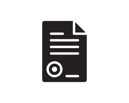 Note icon vector sign. Paper message or document page. Illustrazione stock