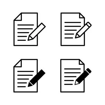 Note icons vector. notepad sign and symbol Stock Illustration