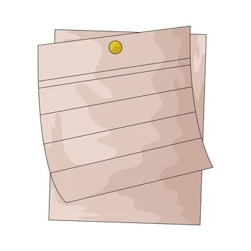 Note illustration 스톡 일러스트