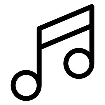 Note line icon vector illustration isolated on white background Illustrazione stock