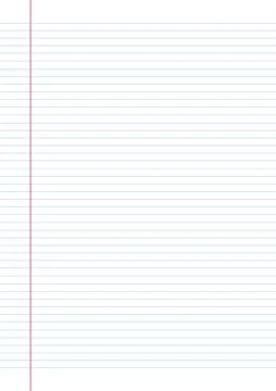 Note Line Paper. Stock Illustration