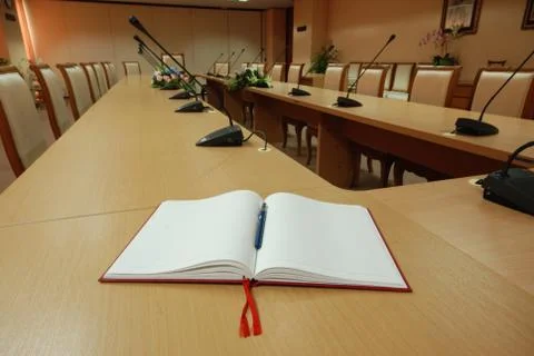 Note of the meeting Stock Photos