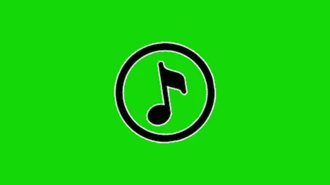 Note music animation on green screen 動画素材 328229049