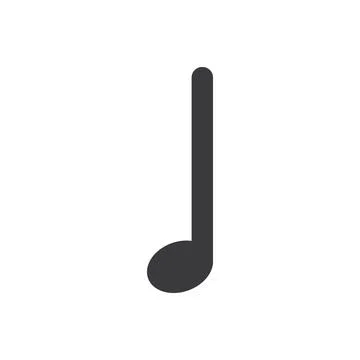 Note music with initial letter 스톡 일러스트