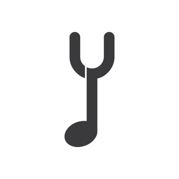 Note music with initial letter Иллюстрация